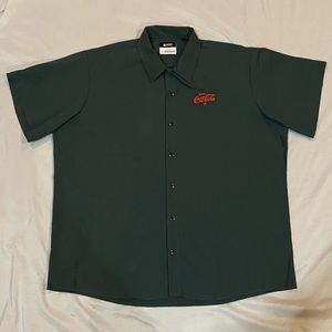 Coca-Cola Uniform/Work Short Sleeve Shirt Size XL